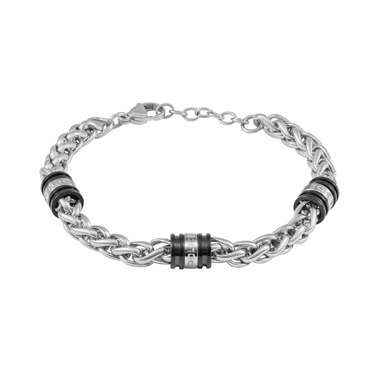 Police PEAGB0078201 armbånd til mænd - sølvfarvet