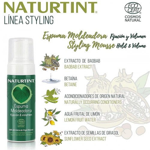 Naturtint Styling Mousse - vegansk hårskum 125 ml