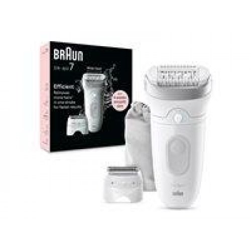 Braun Silk-épil 7 SE7-041 epilator – trådløs, sølv/hvid/grå