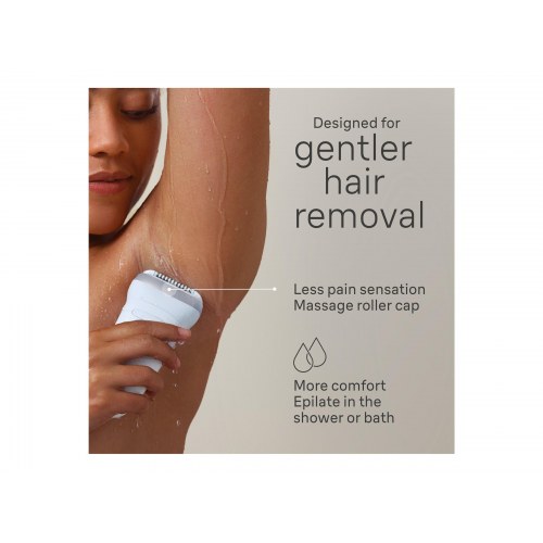 Braun Silk-épil 7 SE7-041 epilator – trådløs, sølv/hvid/grå