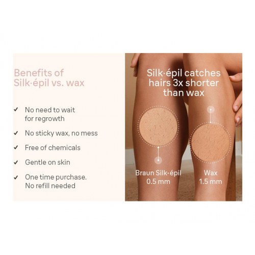 Braun Silk-épil 7 SE7-041 epilator – trådløs, sølv/hvid/grå