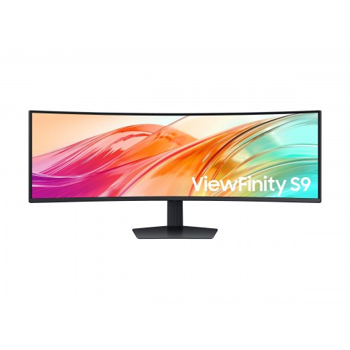 Samsung ViewFinity S9 S49F950UAU 49" kurvet UltraWide VA-skærm - 5120 × 1440, 120 Hz, USB‑C