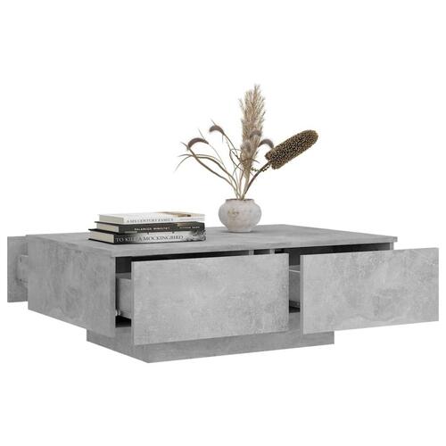 Sofabord 90x60x31 cm spånplade betongrå
