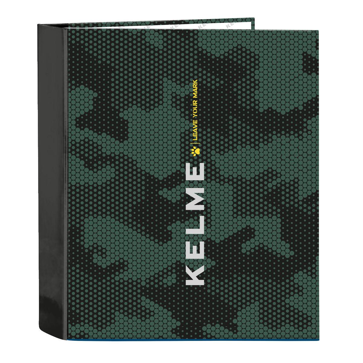 Kelme ringbind Camo - A4, sort/grøn, 27 × 33 × 6 cm