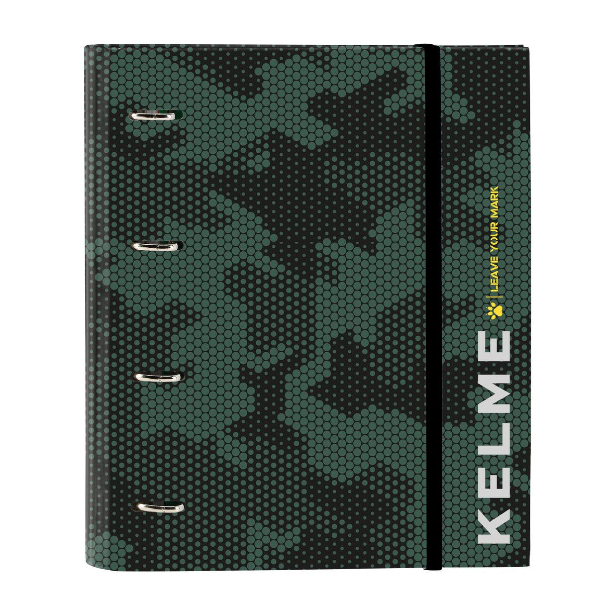 Kelme ringbind - Camo, sort/grøn, 27 × 32 × 3,5 cm