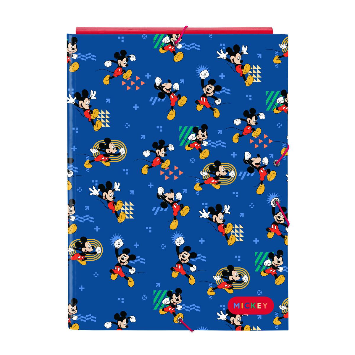 Mickey Mouse Clubhouse ringbind - blå A4, elastiklukning 26 × 33,5 × 2,5 cm