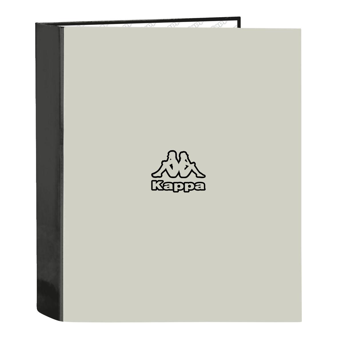 Kappa ringbind A4 - Grey/Sort, 4 ringe, 60 mm ryg