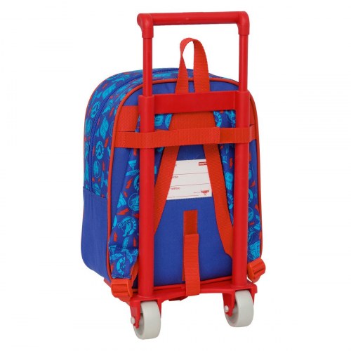 Cars skoletaske med trolley - Multifarvet 22 × 27 × 10 cm