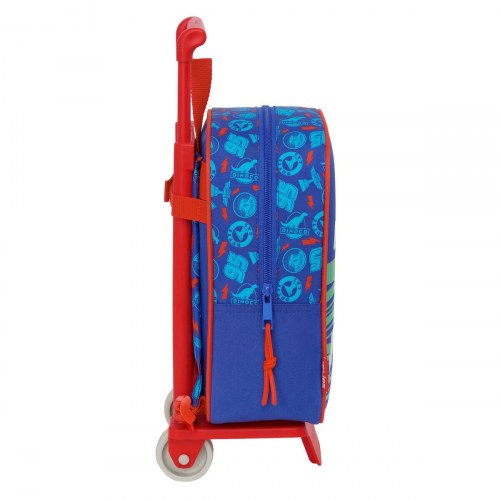 Cars skoletaske med trolley - Multifarvet 22 × 27 × 10 cm