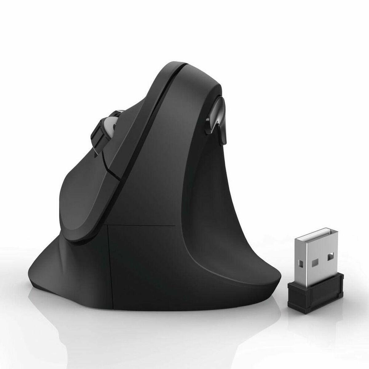HAMA HAMA Mus EMW-500 Ergonomisk Trådløs Vertikal Sort 4047443370396 Modsvarer: N/A