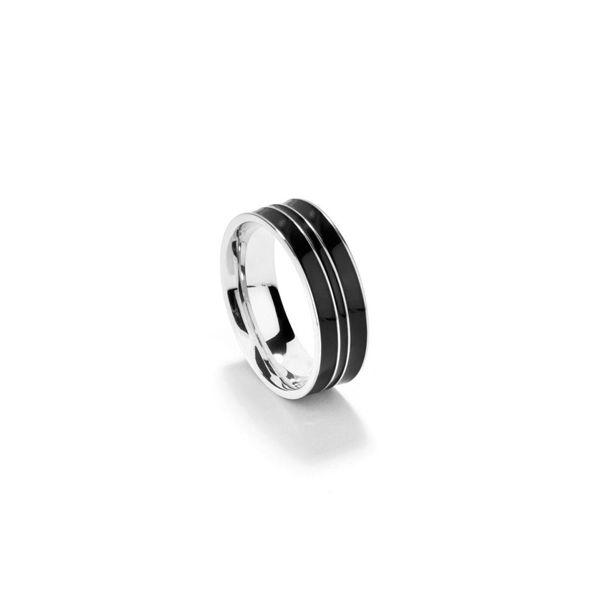 Radiant RH000142-20 herre ring - sølvfarvet med sort detalje, str. 20