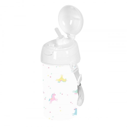 Safta Unicornio vandflaske med sugerør - PVC, 500 ml