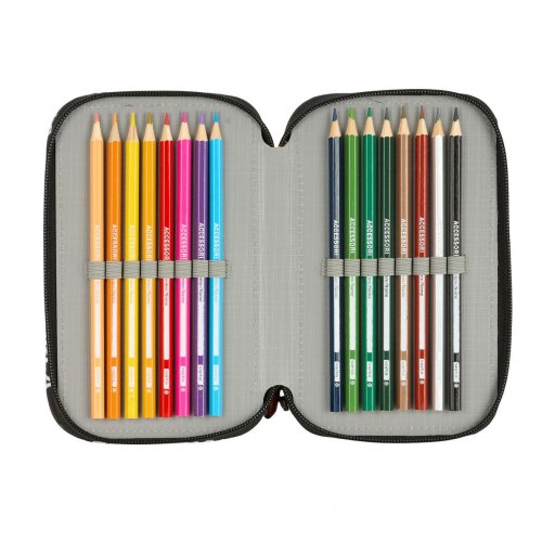 F.C. Barcelona penalhus - sort, 12,5 × 19,5 × 5,5 cm, 37 dele