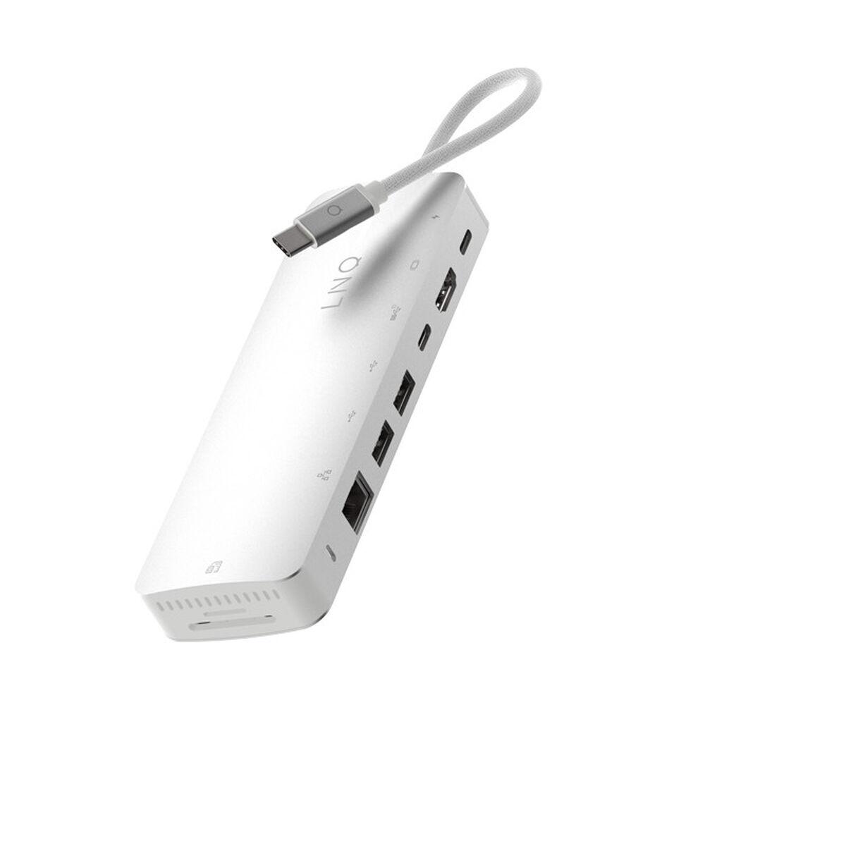 LINQ 9in1 PRO SSD 140W USB-C Multiport Hub Space Grey USB hub