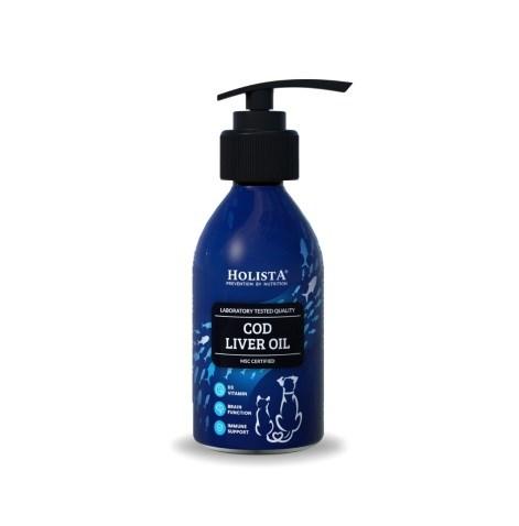 HOLISTA torskelevertran – kosttilskud til hunde og katte – 100 ml