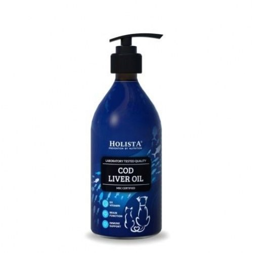 HOLISTA Levertran til hunde og katte – 500 ml kosttilskud