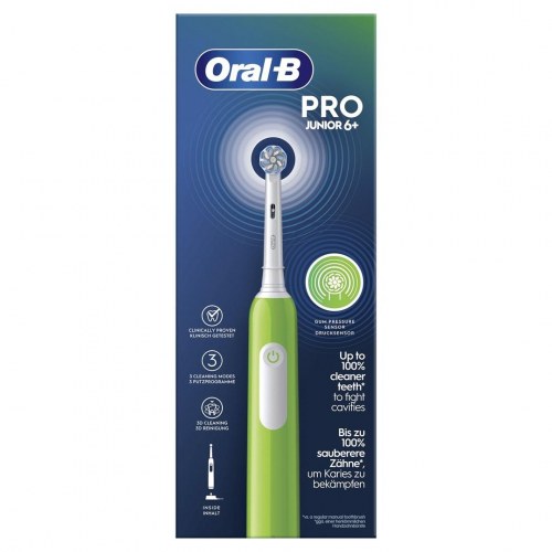 Oral-B Pro Junior elektrisk tandbørste til børn 6+ - roterende, grøn