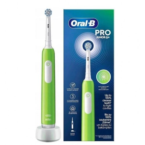 Oral-B Pro Junior elektrisk tandbørste til børn 6+ - roterende, grøn