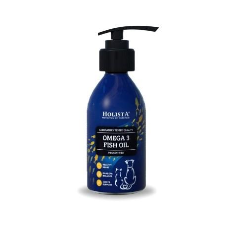 HOLISTA Omega 3 fiskeolie - kosttilskud til hunde og katte - 100 ml