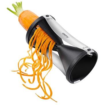 GEFU Spirelli spiralizer - manuel grøntsagssnitter, sort/sølv
