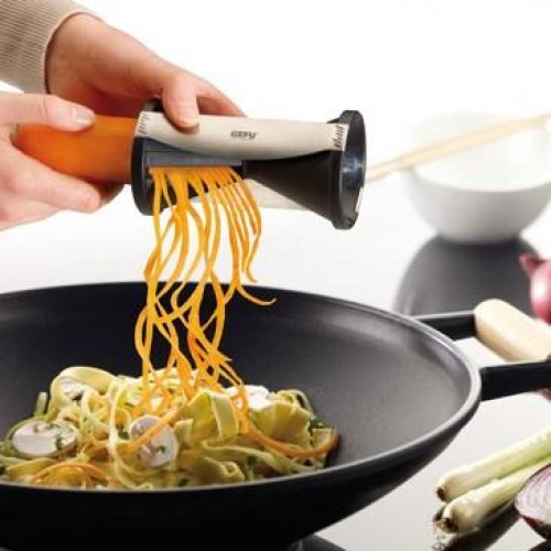 GEFU Spirelli spiralizer - manuel grøntsagssnitter, sort/sølv