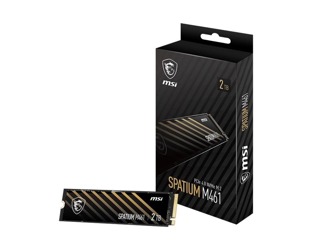 MSI Spatium M461 NVMe SSD 2 TB - M.2 2280 PCIe 4.0 billede