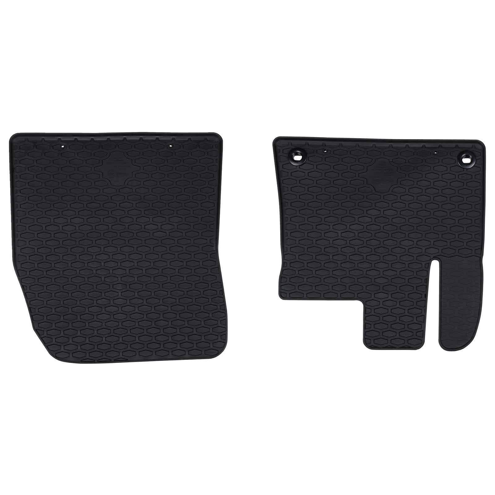 Bilmåtte 2 pcs Sort Gummi
