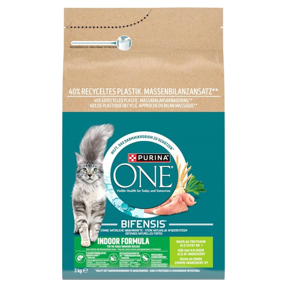 Purina One Indoor kalkun – tørfoder til katte, 3 kg