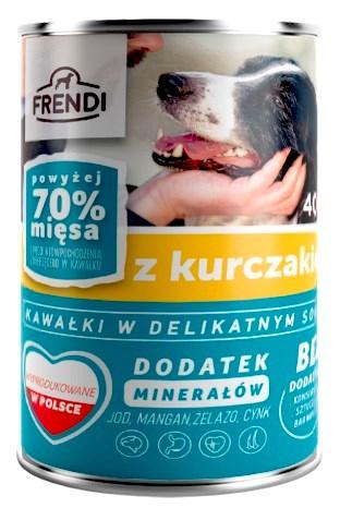 Frendi vådfoder til hund – kyllingestykker i delikat sauce, 400 g