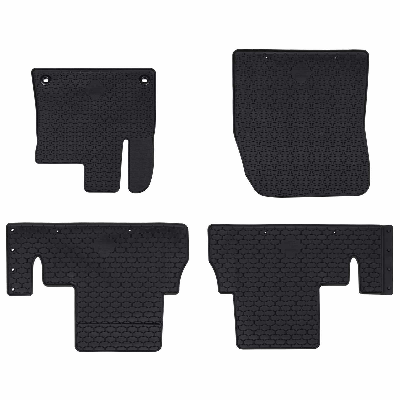 Bilmåtte 4 pcs Sort Gummi
