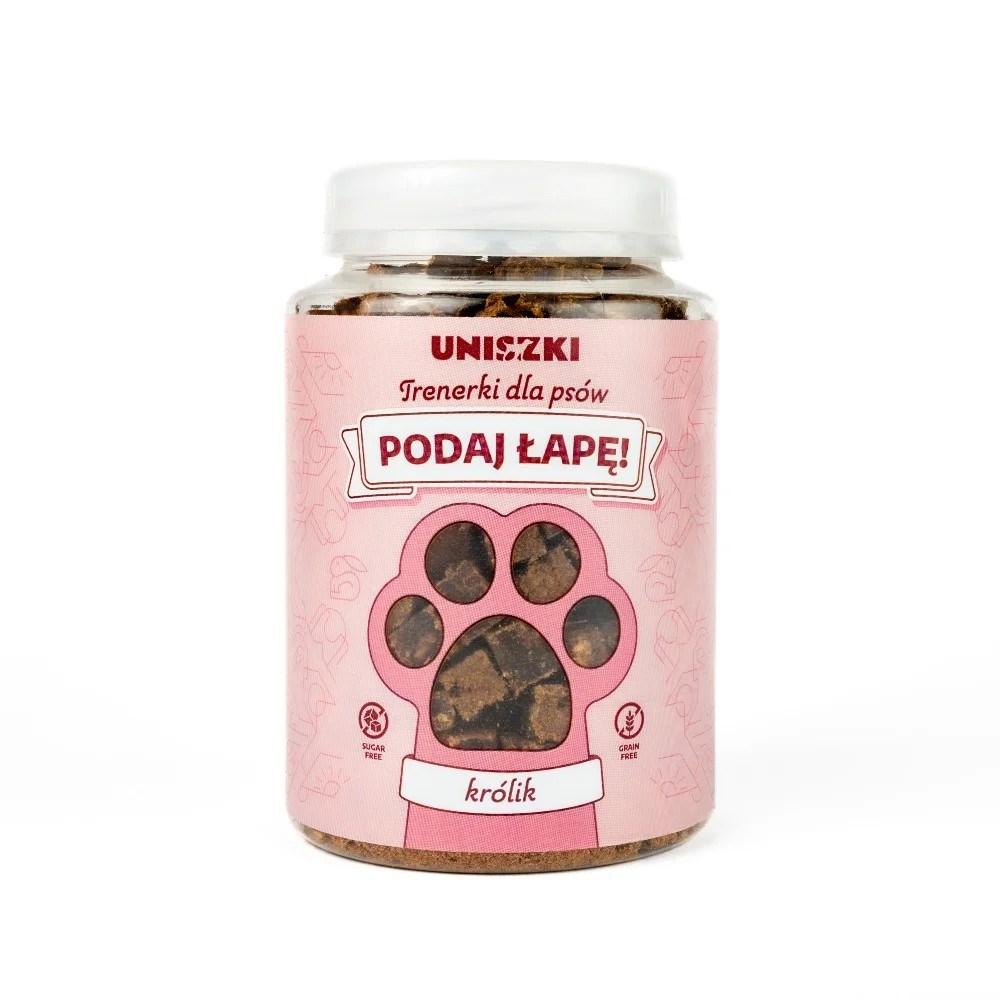 UNISZKI Podaj Łapę – kaninetræningsgodbid til hund – 210 g