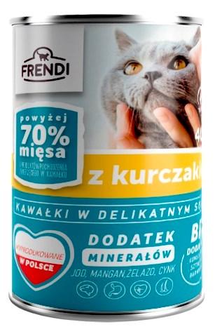 Frendi vådfoder til kat – kyllingestykker i delikat sauce, 400 g