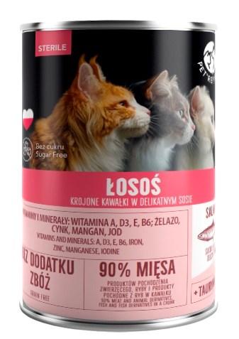 PetRepublic Sterile Laks – vådfoder til kat, 400 g