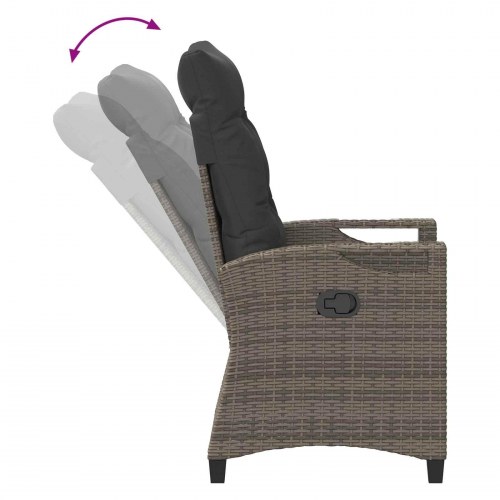 Lænestole til haven 56 x 60 x 112 cm stål