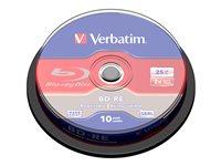 Verbatim BD-RE 25 GB 2x - spindle med 10 stk. billede