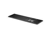 HP Dual Mode 975 trådløst tastatur – bagbelyst, tysk layout billede
