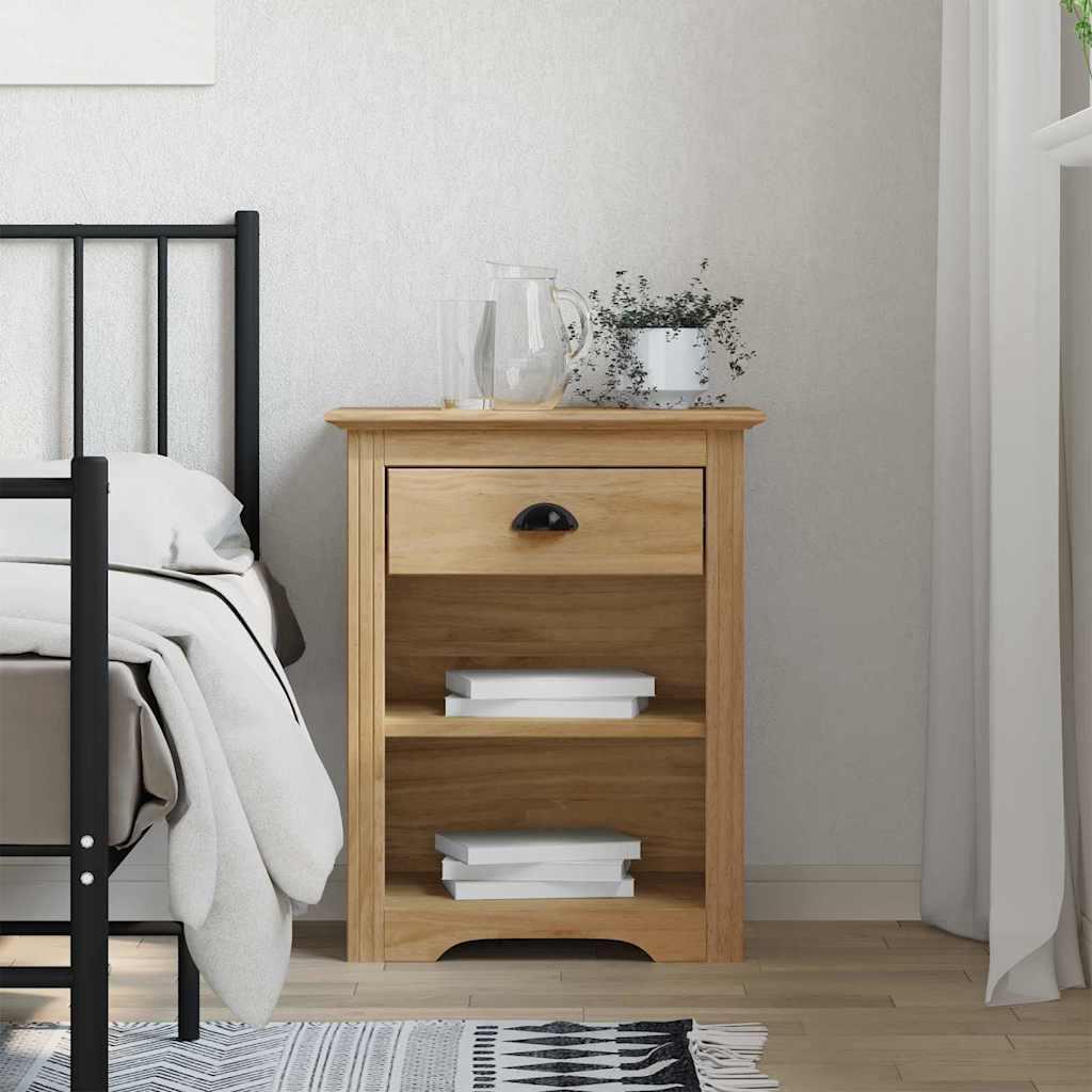 Natskab BODO - honningbrun 53 × 38,5 × 67 cm i konstrueret træ
