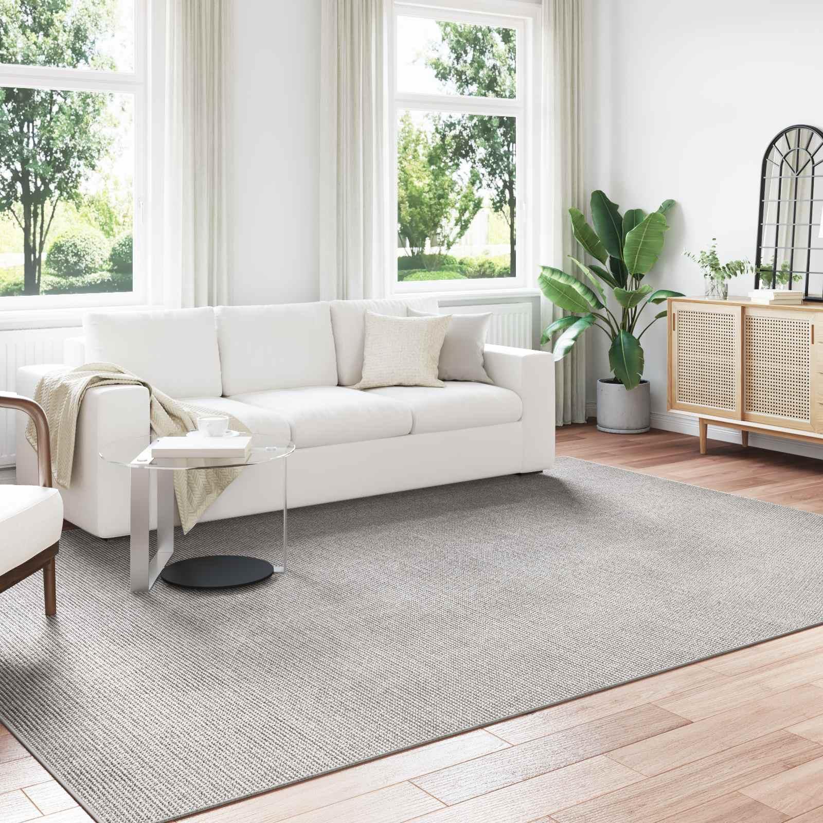 Områdetæpper HUARTE Creme og grå 340 x 240 cm Polyester