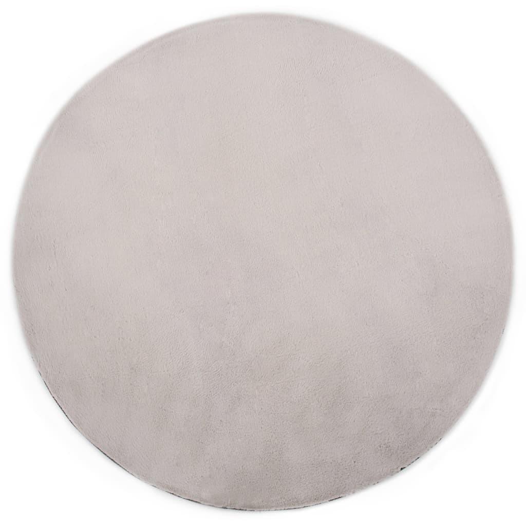 Gulvtæppe 160 cm kunstig kaninpels grå