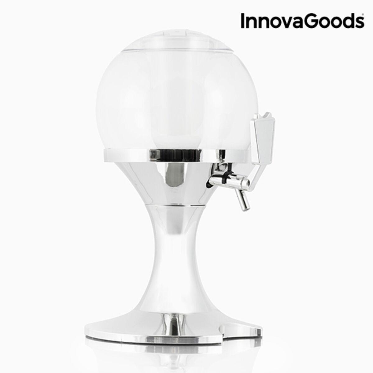 Ball øl-køledispenser 3,5 l - gennemsigtig/sølv (OUTLET A)