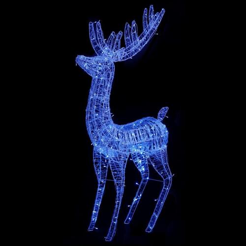 Julerensdyr XXL 180 cm 250 LED'er akryl blå