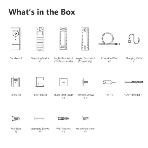 Imou DB60 trådløs dørtelefon – sort