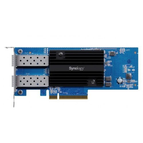 Synology E25G30-F2 netværkskort – intern 25GbE SFP28, PCIe 3.0 x8