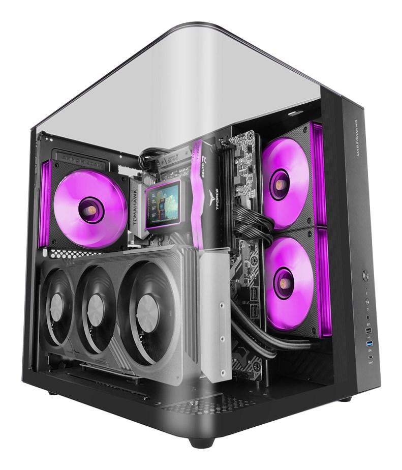 Mars Gaming MC-INFINIOLITE midi-tower kabinet – sort