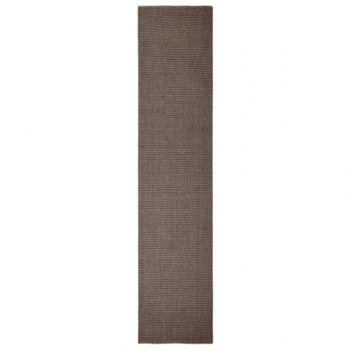 Gulvtæppe 66x300 cm naturlig sisal brun