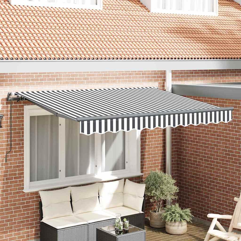 Utrækkelig Markise Antracit 250 x 200 cm Stof