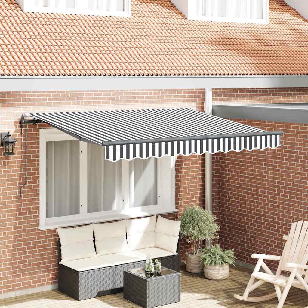 Utrækkelig Markise Antracit 250 x 200 cm Stof