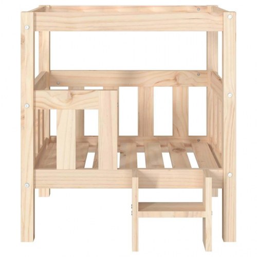 Hundeseng i massivt fyrretræ - 65,5 × 50,5 × 70 cm