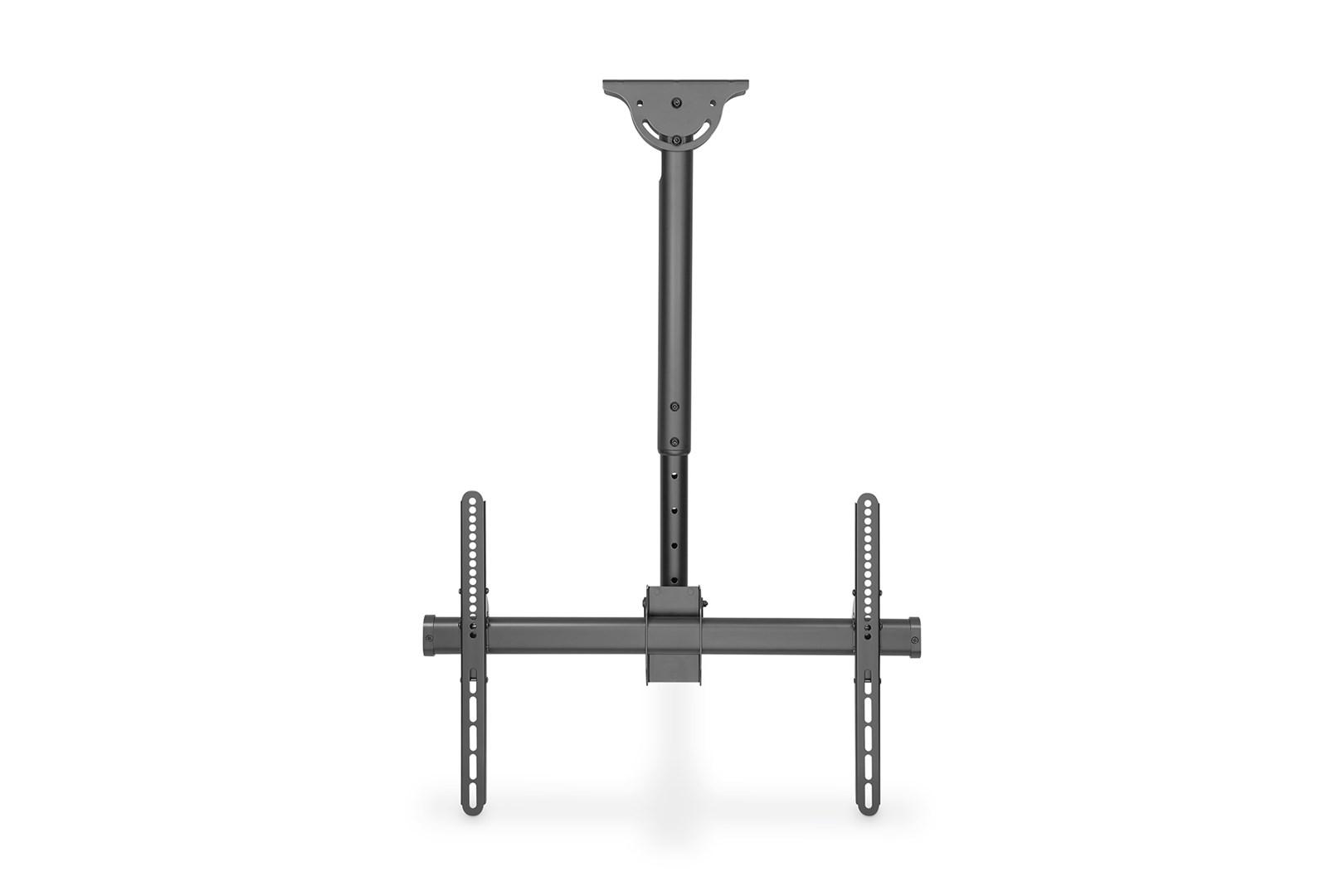 DIGITUS DA-90421 - Monteringssæt (til loftmontering, teleskopisk pæl, VESA-monteringsbøjle) - for LCD-display/kurvet LCD-display - stål - sort - skærmstørrelse: 37-70