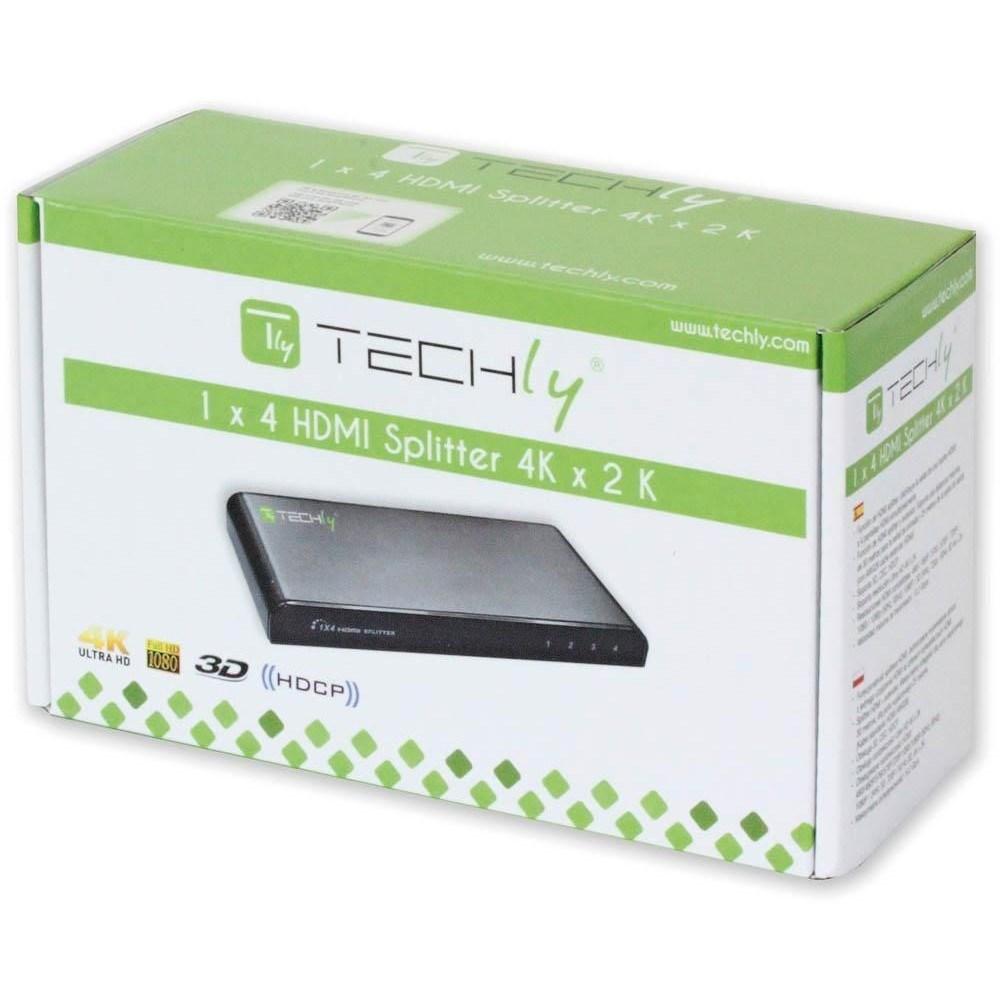 TECHly 1x4 HDMI-splitter 4K/2K - IDATA HDMI-4K4 billede